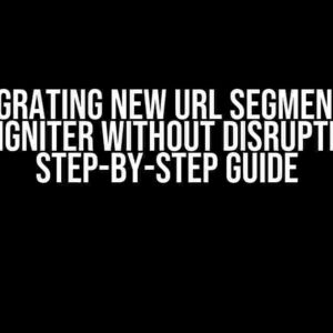 Integrating New URL Segments in CodeIgniter Without Disruption: A Step-by-Step Guide