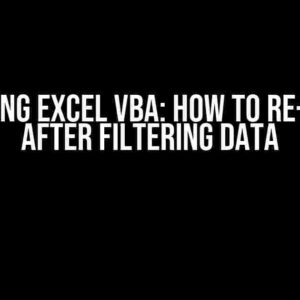 Mastering Excel VBA: How to Re-Number After Filtering Data